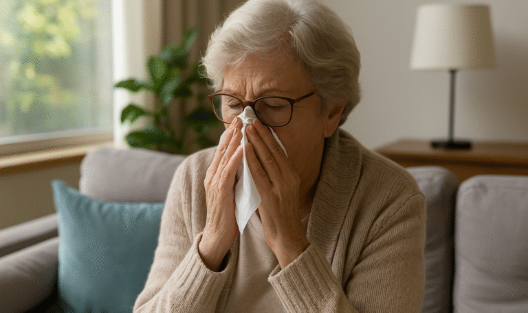 Alergia primaveral en personas mayores- síntomas, prevención y cuidados en casa