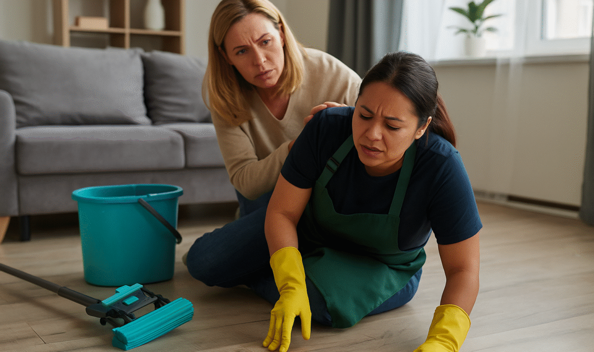 ¿Qué hacer si tu empleada del hogar sufre un accidente laboral en casa? Guía práctica 2025